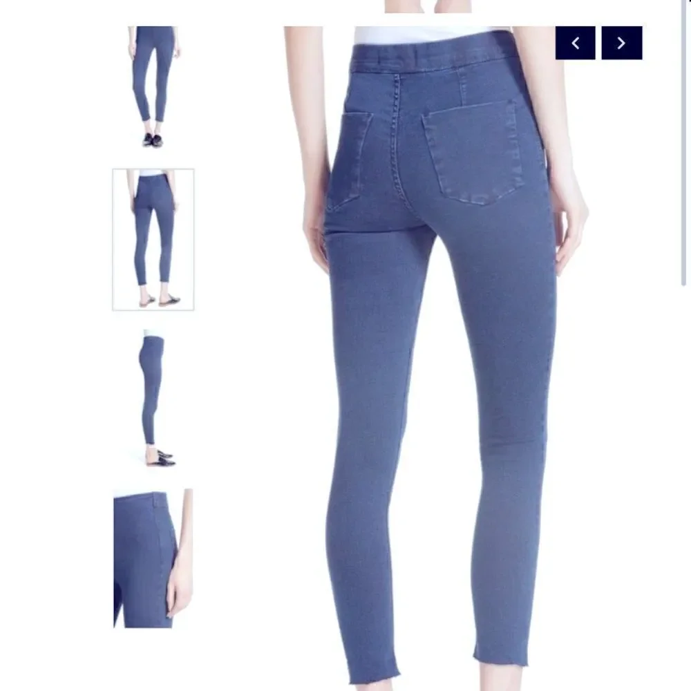 Free People High Rise Raw Hem Pull On Jeans Size  27